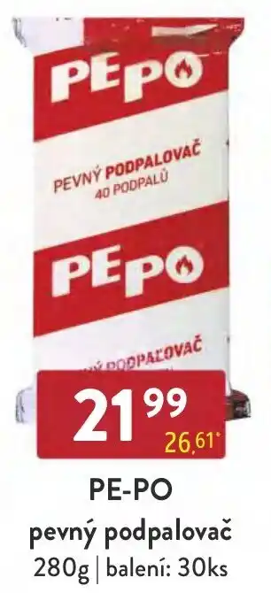 Qanto PE-PO pevný podpalovač nabídka