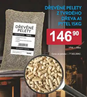 Qanto DŘEVĚNÉ PELETY Z TVRDÉHO DŘEVA A1 PYTEL 15KG nabídka