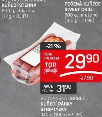 Flop Kuřecí párky striptýzky 340 g nabídka