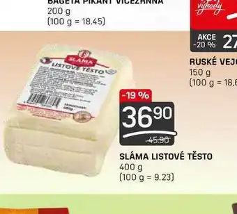 Flop Sláma listové těsto 400 g nabídka
