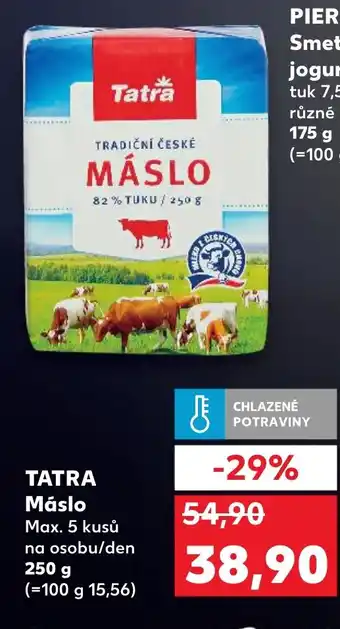 Kaufland TATRA Máslo nabídka