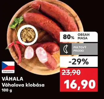 Kaufland VÁHALA Váhalova klobása 100 g nabídka