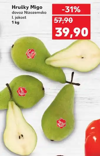Kaufland Hrušky Migo nabídka