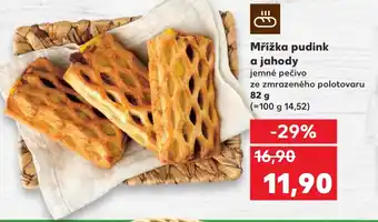 Kaufland Mřížka pudink a jahody nabídka