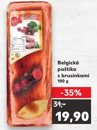 Kaufland Belgická paštika s brusinkami 100 g nabídka