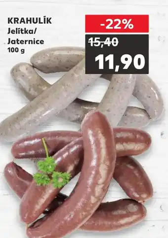 Kaufland KRAHULİK Jelitka/ Jaternice 100 g nabídka