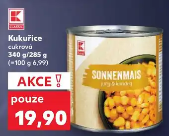 Kaufland Kukuřice cukrová nabídka