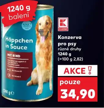 Kaufland Konzerva pro psy nabídka