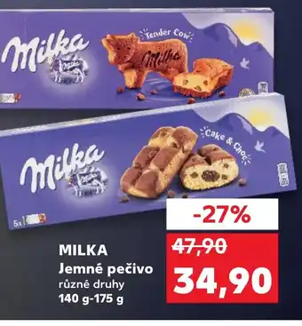 Kaufland MILKA Jemné pečivo nabídka