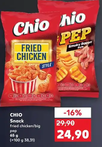 Kaufland CHIO Snack nabídka