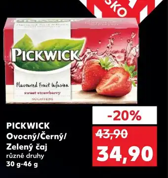 Kaufland PICKWICK Ovocný/Černý/ Zelený čaj nabídka