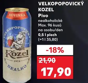 Kaufland VELKOPOPOVICKÝ KOZEL Pivo nabídka