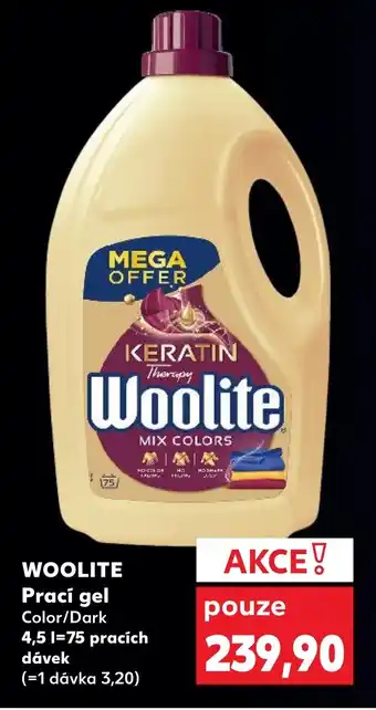 Kaufland WOOLITE Prací gel nabídka