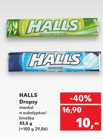 Kaufland HALLS Dropsy nabídka