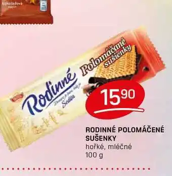 Flop Rodinné polomáčené sušenky hořké, mléčné 100 g nabídka