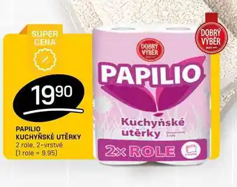 Flop Papilio kuchyňské utěrky 2 role, 2-vrstvé nabídka
