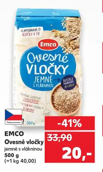 Kaufland EMCO Ovesné vločky nabídka