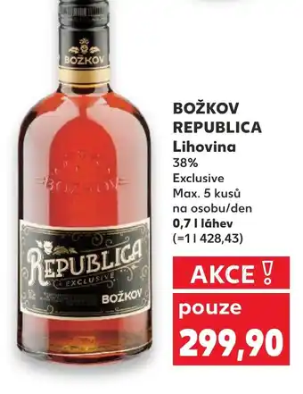 Kaufland BOŽKOV REPUBLICA Lihovina nabídka