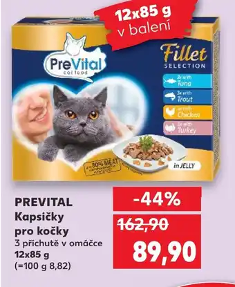 Kaufland PREVITAL Kapsičky pro kočky nabídka