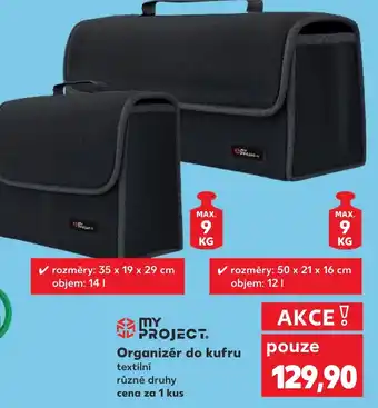 Kaufland Organizér do kufru nabídka