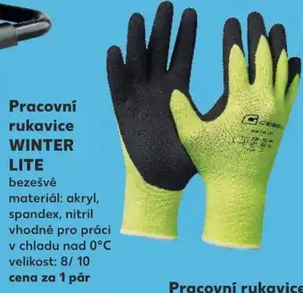 Kaufland Pracovní rukavice WINTER LITE nabídka