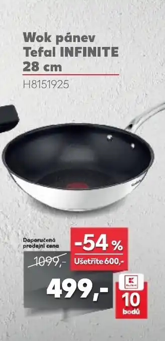 Kaufland Wok pánev Tefal INFINITE 28 cm nabídka