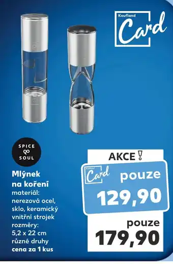 Kaufland Mlýnek na koření nabídka