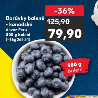 Kaufland Borůvky balené- kanadské nabídka