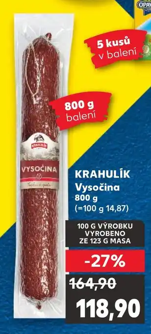 Kaufland KRAHULİK Vysočina 800 g nabídka