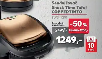 Kaufland Sendvičovač Snack Time Tefal COPPERTINTO nabídka