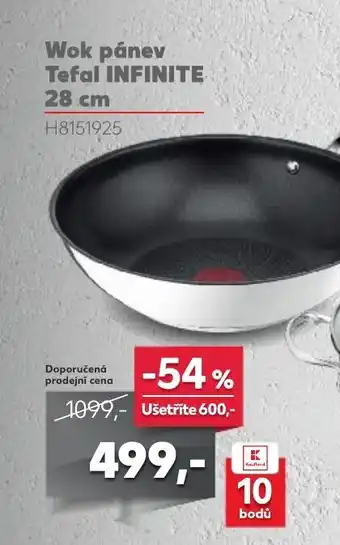 Kaufland Wok pánev Tefal INFINITE 28 cm nabídka