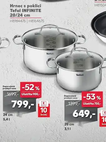 Kaufland Hrnec s poklici Tefal INFINITE 20/24 cm nabídka