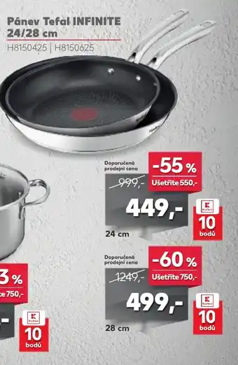 Kaufland Pánev Tefal INFINITE 24/28 cm nabídka
