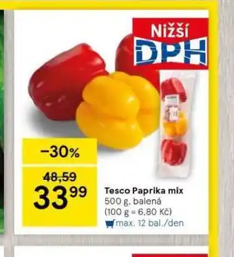 Tesco Paprika mix nabídka