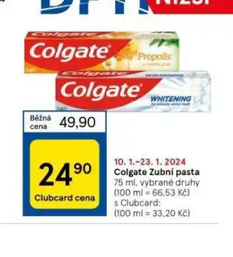 Tesco Colgate zubní pasta nabídka