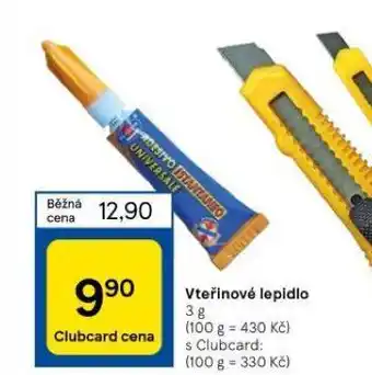 Tesco Vteřinové lepidlo nabídka