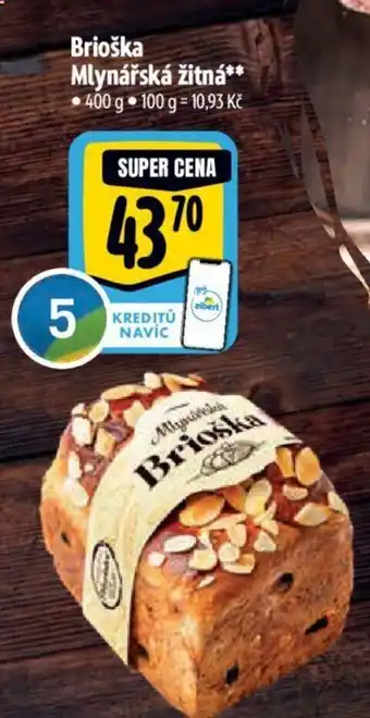 Albert Brioška Mlynářská žitná nabídka