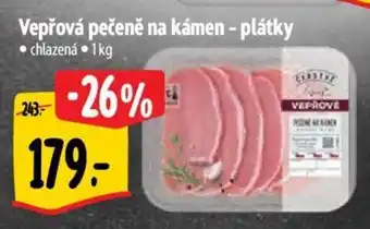 Albert Vepřová pečeně na kámen - plátky nabídka