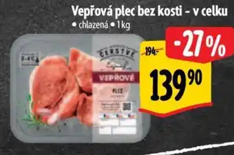 Albert Vepřová plec bez kosti - v celku nabídka