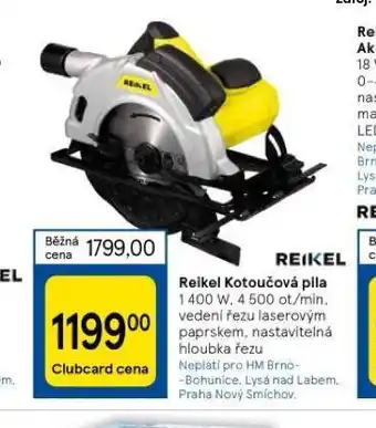 Tesco Reikel kotoučová pila nabídka