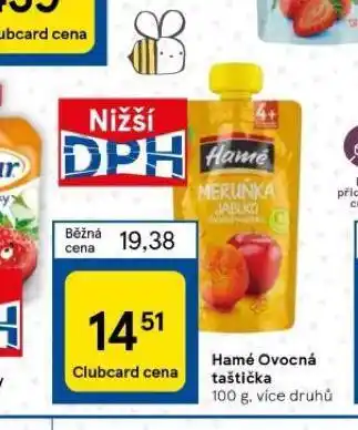 Tesco Hamé ovocná taštička nabídka