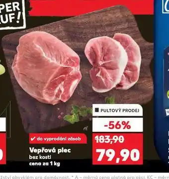 Kaufland Vepřová plec bez kosti nabídka