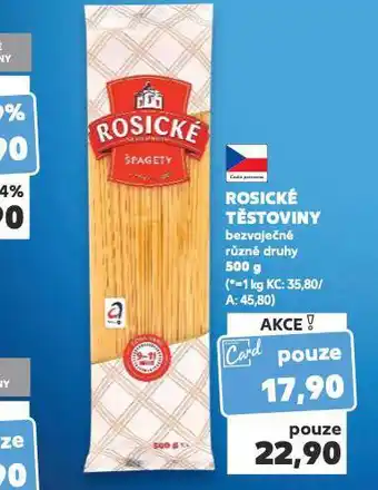Kaufland Rosické těstoviny nabídka