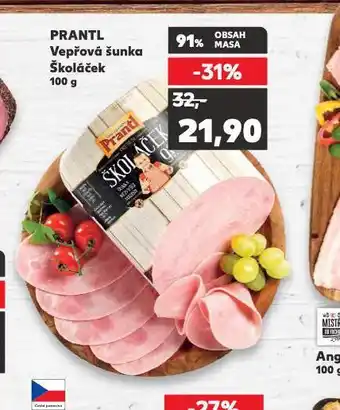 Kaufland Vepřová šunka školáček nabídka