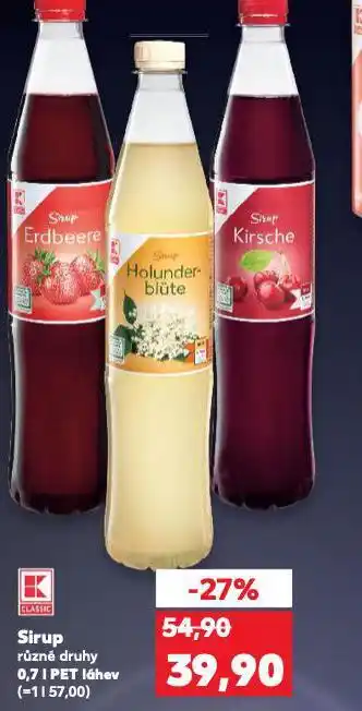 Kaufland Sirup nabídka