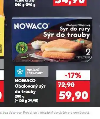 Kaufland Nowaco obalovaný sýr nabídka