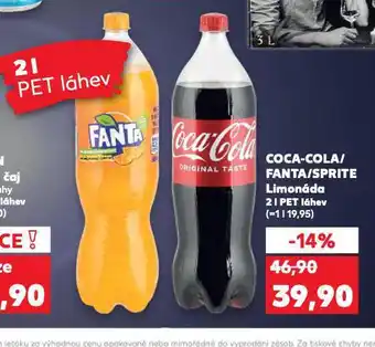 Kaufland Coca cola, fanta, sprite nabídka