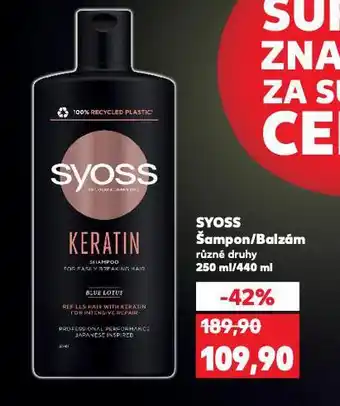 Kaufland Syoss šampon, balzám nabídka