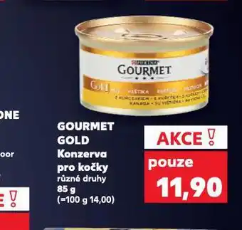 Kaufland Gourmet gold konzerva pro kočky nabídka