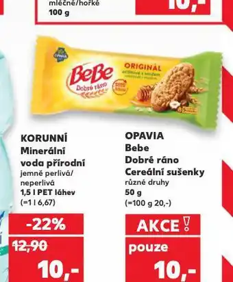 Kaufland Opavia bebe dobré ráno cereální sušenky nabídka